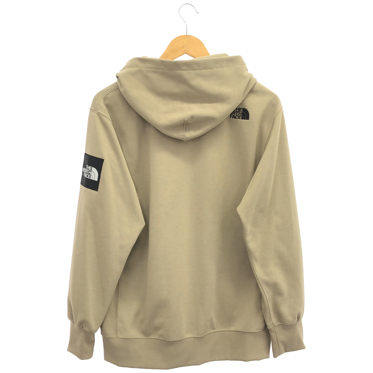 THE NORTH FACE ノースフェイス NT12037 ツイルベージュ スクエアロゴ フルジップパーカー トップス