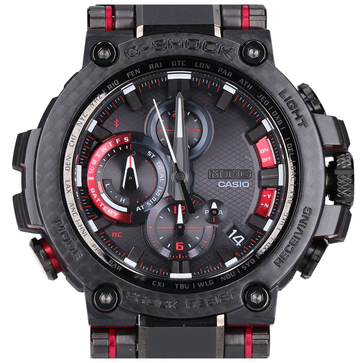 G-SHOCK ジーショック 新品同様 MT-G MTG-B1000 Carbon Series MTG-B1000XBD-1AJF カーボンベゼル マルチバンド6 タフソーラー電波 腕時計