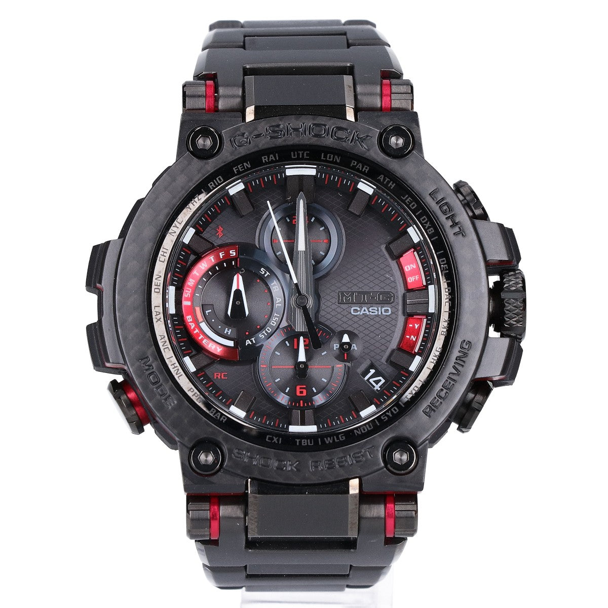 G-SHOCK ジーショック 新品同様 MT-G MTG-B1000 Carbon Series MTG-B1000XBD-1AJF カーボンベゼル マルチバンド6 タフソーラー電波 腕時計