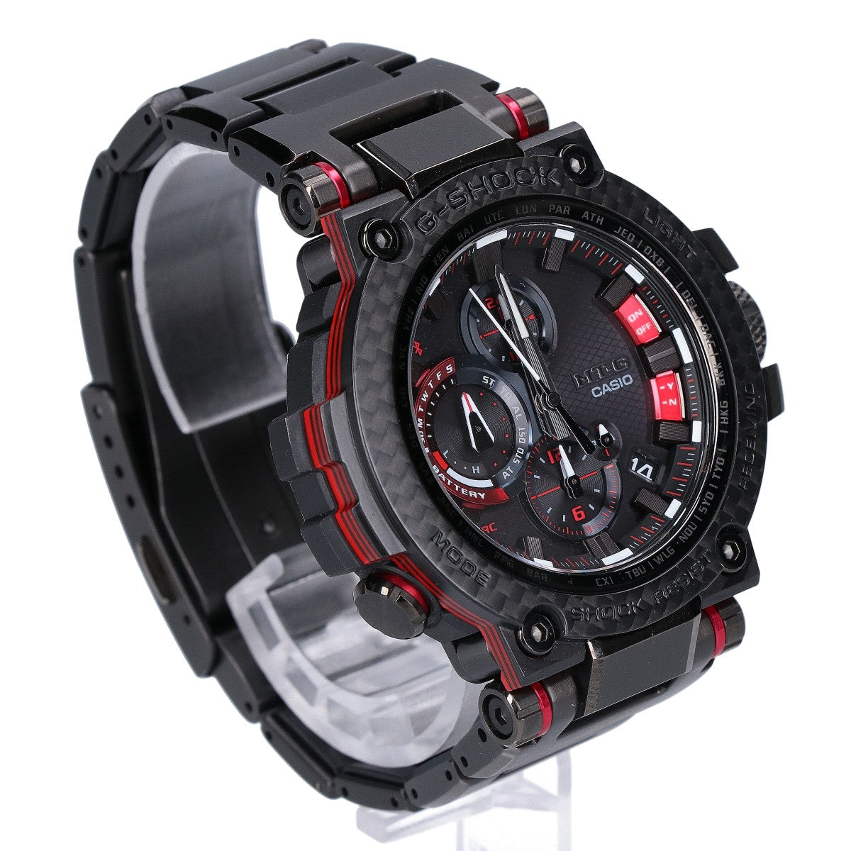 G-SHOCK ジーショック 新品同様 MT-G MTG-B1000 Carbon Series MTG-B1000XBD-1AJF カーボンベゼル マルチバンド6 タフソーラー電波 腕時計