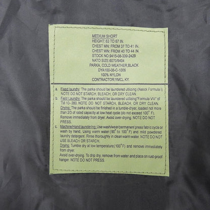 YMCL KY ワイエムシーエルケーワイ ECWCS GEN1 COLD WEATHER PARKA ジャケット メンズ ブラック M DYA-100-08-C-1006 ジャケット