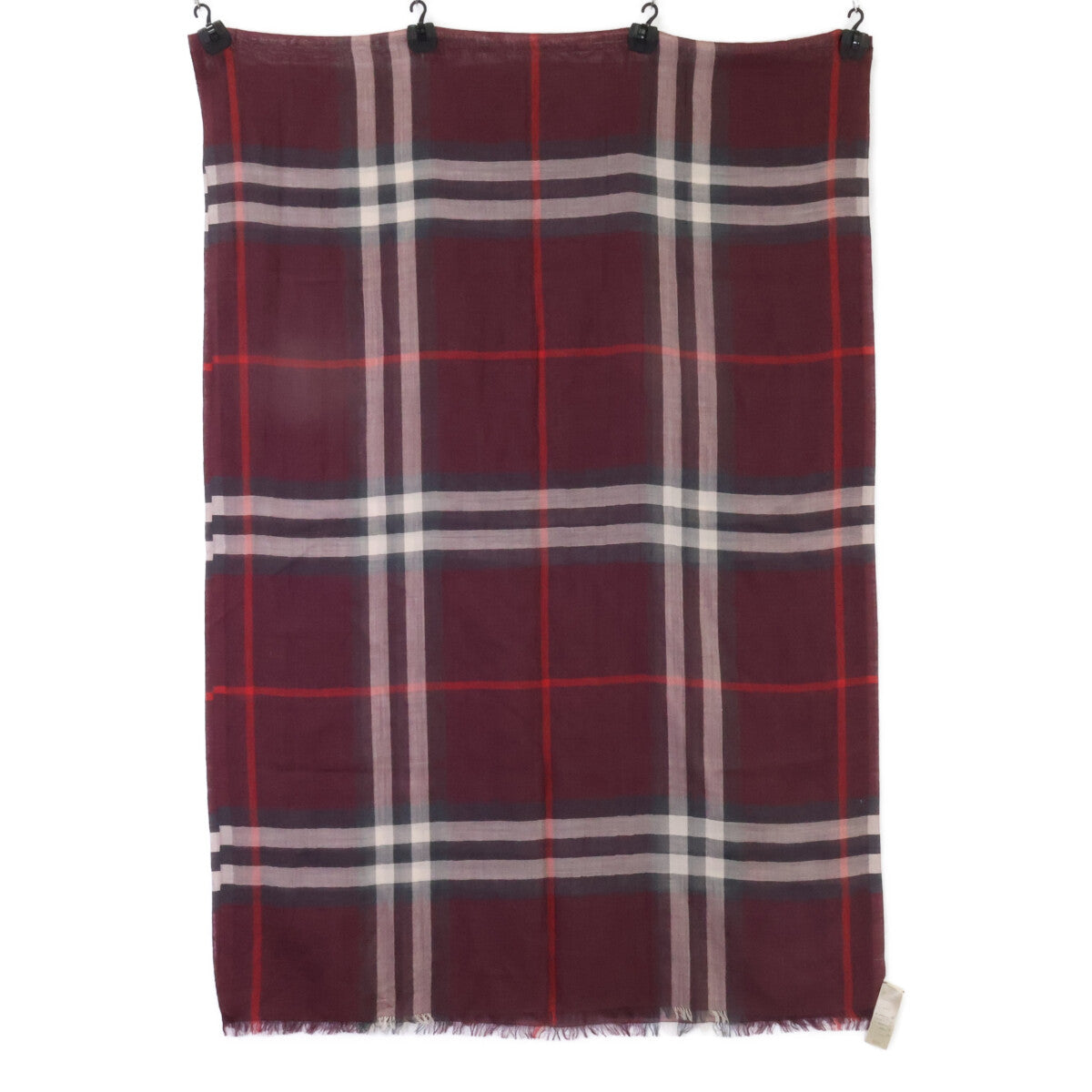 BURBERRY バーバリー 【美品】チェック柄 シルク/ウール ストール