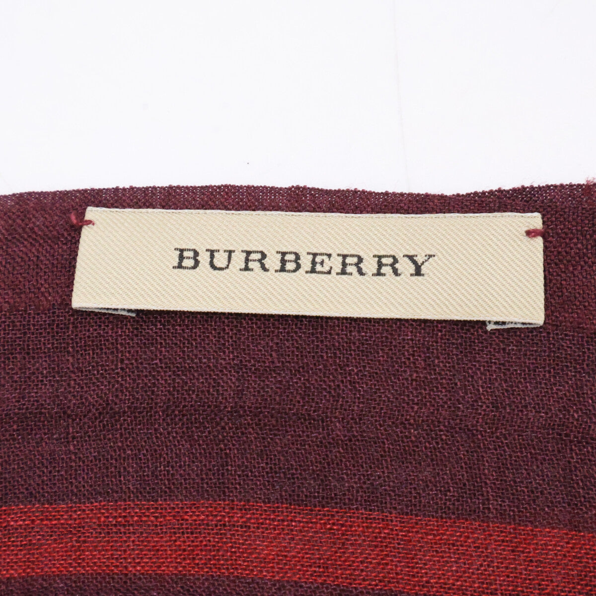 BURBERRY バーバリー 【美品】チェック柄 シルク/ウール ストール