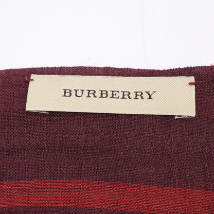 BURBERRY バーバリー 【美品】チェック柄 シルク/ウール ストール