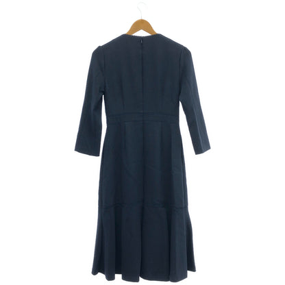 CELFORD セルフォード CWF0184118 ネイビー バックジップ レース切替 ロングワンピース トップス