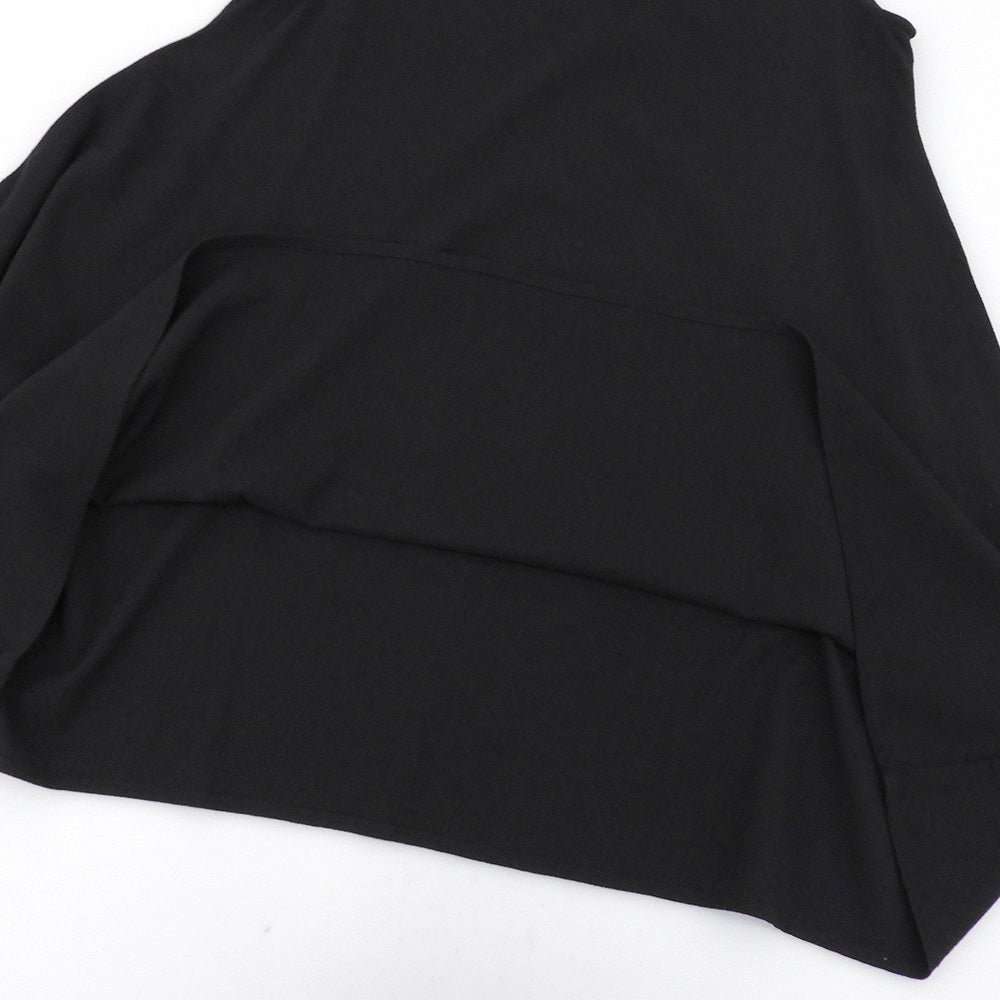 Jiu Senso Unico 慈雨 アシンメトリー ノースリーブ ワンピース レディース 黒 ブラック 40 ワンピース