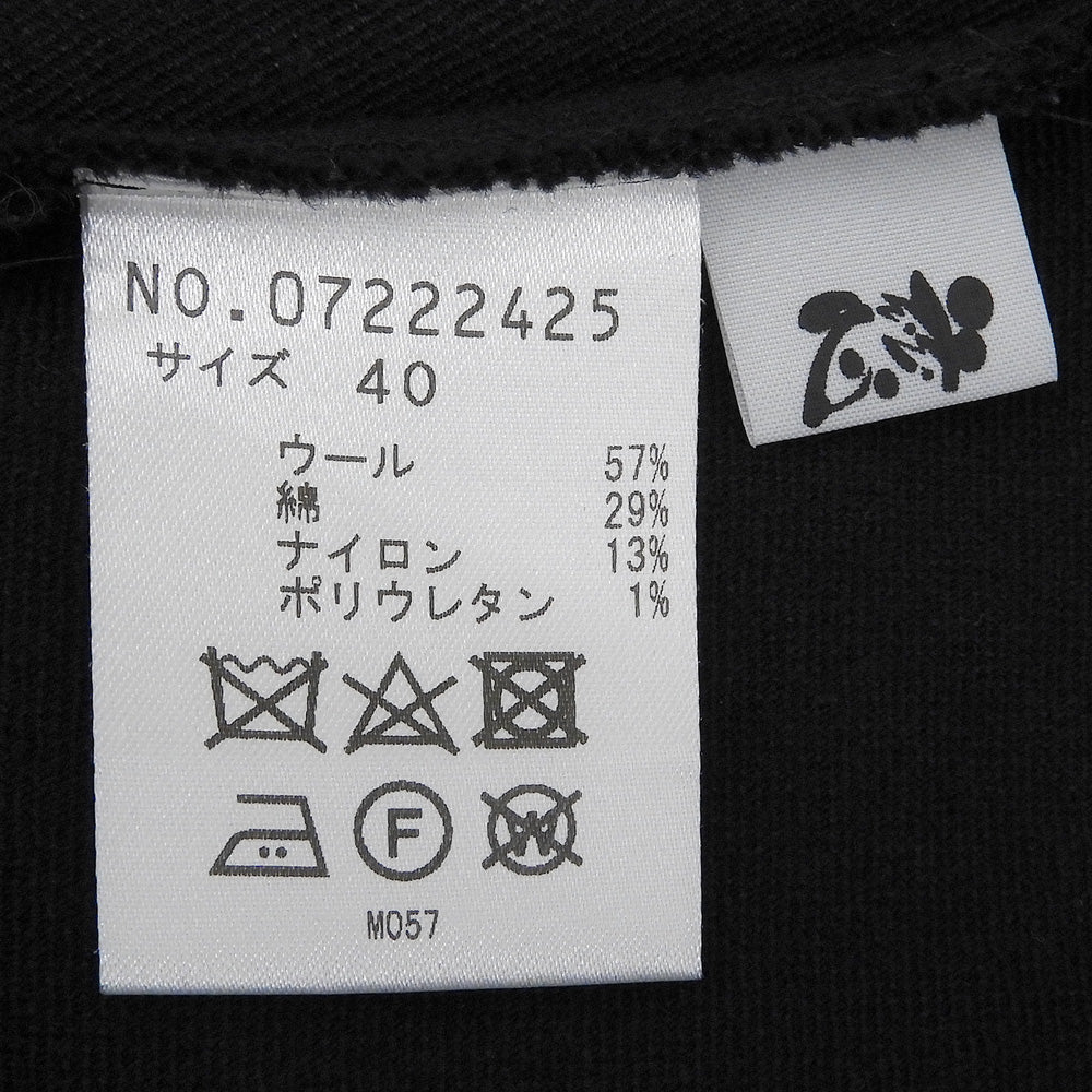 Jiu Senso Unico 慈雨 アシンメトリー ノースリーブ ワンピース レディース 黒 ブラック 40 ワンピース