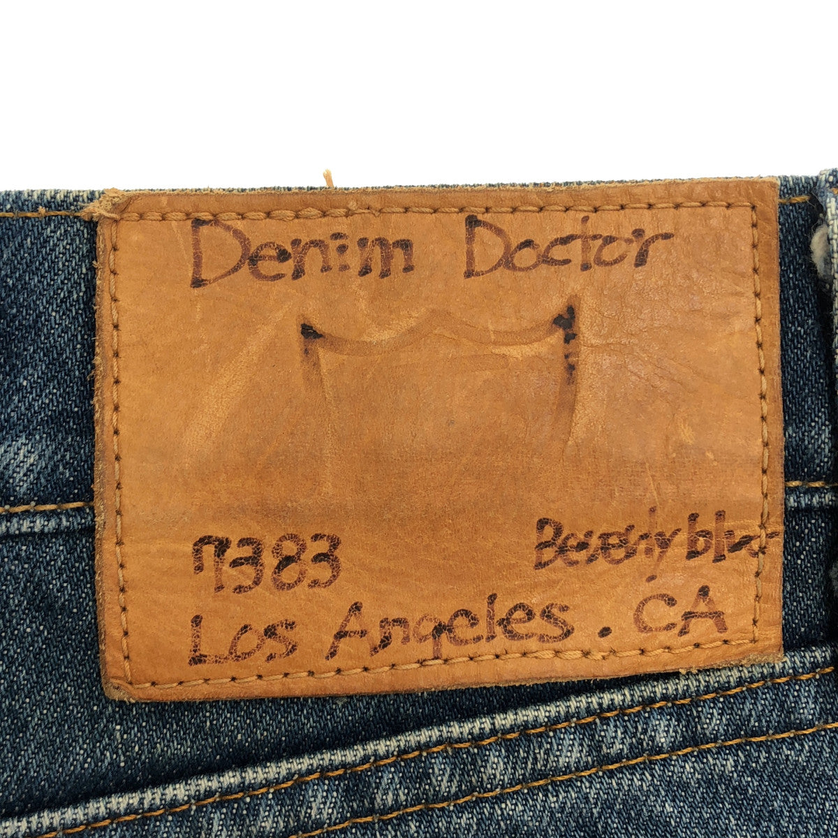 HTC エイチティーシー 【Denim Doctors】インディゴ リーバイスボディ スタッズ リメイクフレアデニムパンツ ボトムス