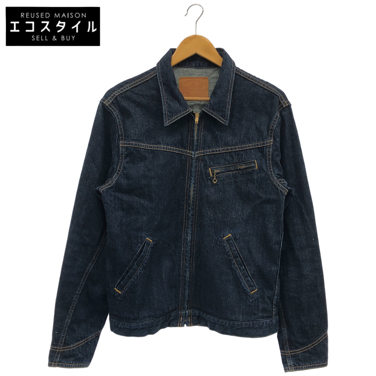 THE FLAT HEAD ザ フラットヘッド 6007WZ インディゴ ジップアップ デニムジャケット トップス