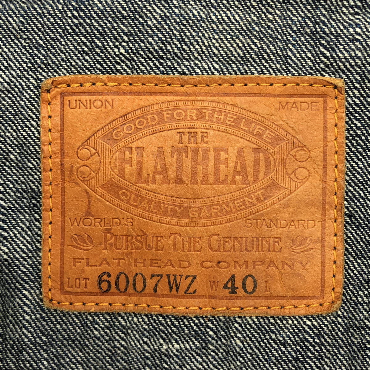 THE FLAT HEAD ザ フラットヘッド 6007WZ インディゴ ジップアップ デニムジャケット トップス