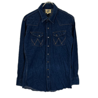 Wrangler ラングラー M5027 日本製 インディゴ 27MW復刻 ウエスタンデニムシャツ トップス