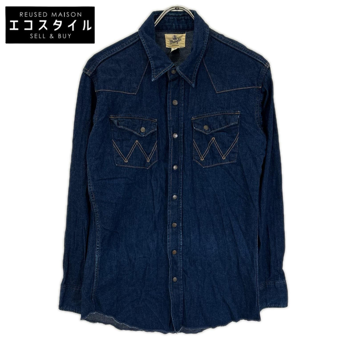 Wrangler ラングラー M5027 日本製 インディゴ 27MW復刻 ウエスタンデニムシャツ トップス