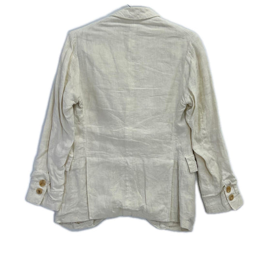 PaulHarnden ポールハーデン アイボリー リネン100 裏地コットン100 W. Pocket Blazer/3Bジャケット ジャケット