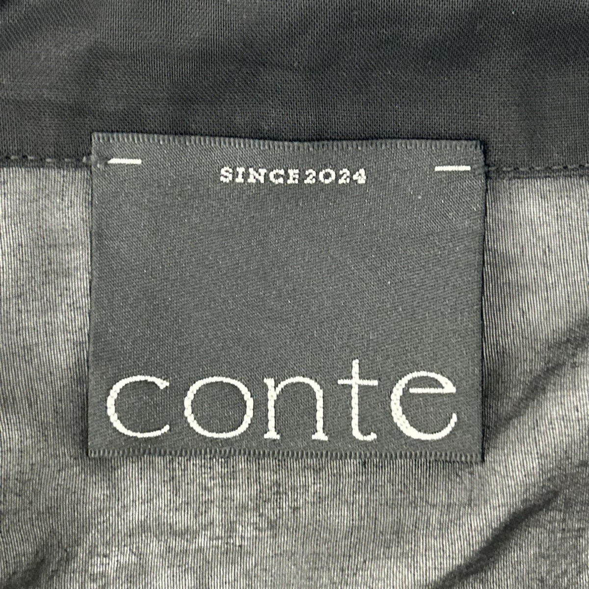 conte コンテ 8511-1-000013 ブラック コットン シェルボタン シアーサファリシャツ トップス