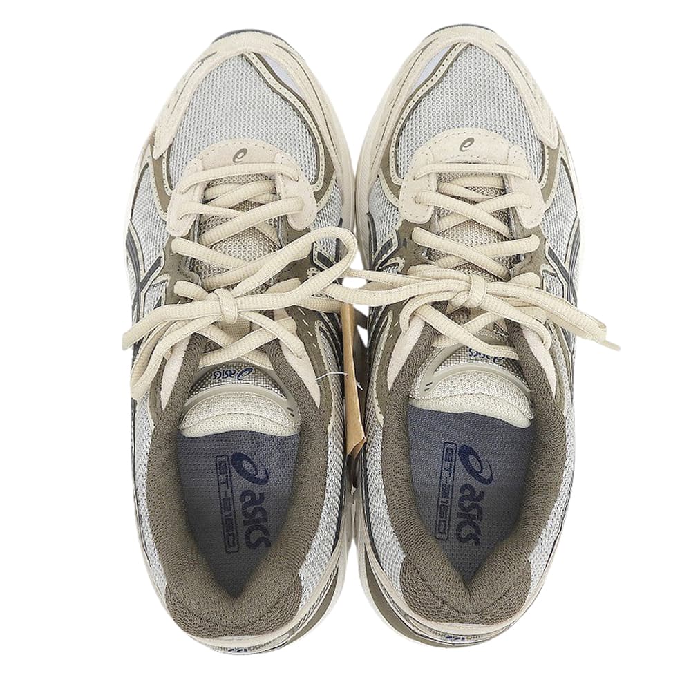 asics アシックス 新品同様 GT-2160 メッシュ スニーカー シューズ レディース グレー×グレージュ 25.0cm 1203A605 シューズ