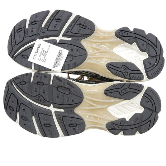 asics アシックス 新品同様 GT-2160 メッシュ スニーカー シューズ レディース グレー×ベージュ系 25.0cm 1203A605 シューズ