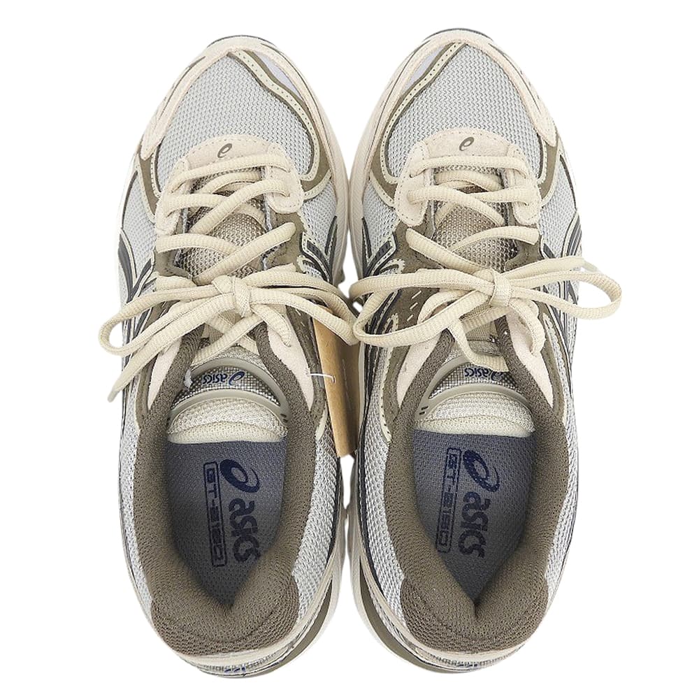 asics アシックス 新品同様 GT-2160 メッシュ スニーカー シューズ レディース グレー×ベージュ系 25.0cm 1203A605 シューズ