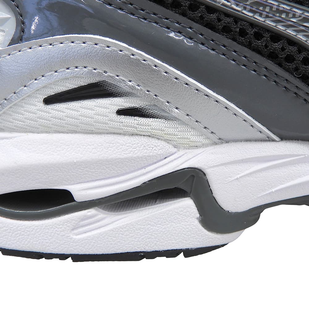 MIZUNO ミズノ 新品同様 WAVE RIDER 10 スニーカー シューズ メンズ ホワイト×ブラック×シルバー 25cm D1GA210405 シューズ