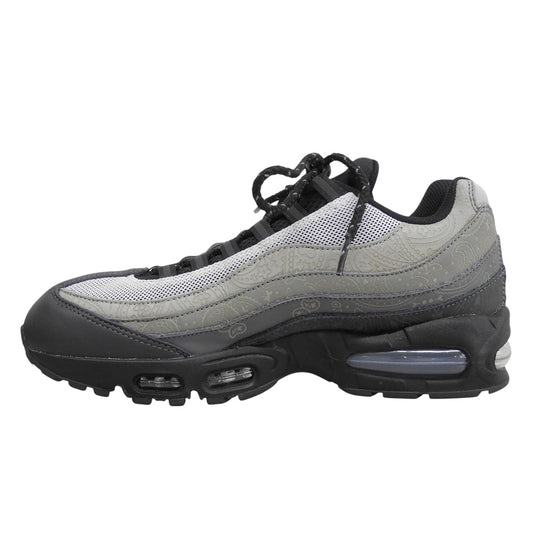NIKE ナイキ 美品 AIR MAX95 ビッグバブル レザーペイズリー シューズ メンズ ブラック×グレー 27.5cm IR0802-100 シューズ