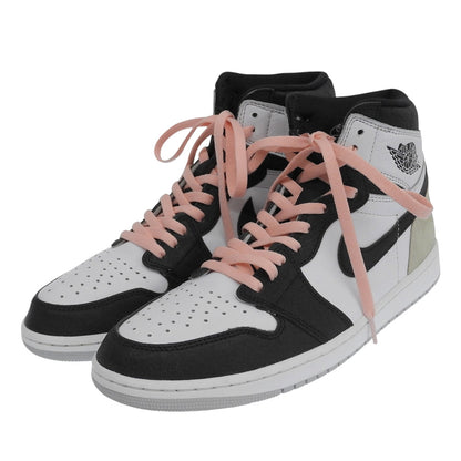 NIKE ナイキ 美品 Air Jordan 1 High Bleached Coral/ブリーチドコーラル スニーカー シューズ メンズ ホワイト×ブラック 29cm 555088-108 シューズ