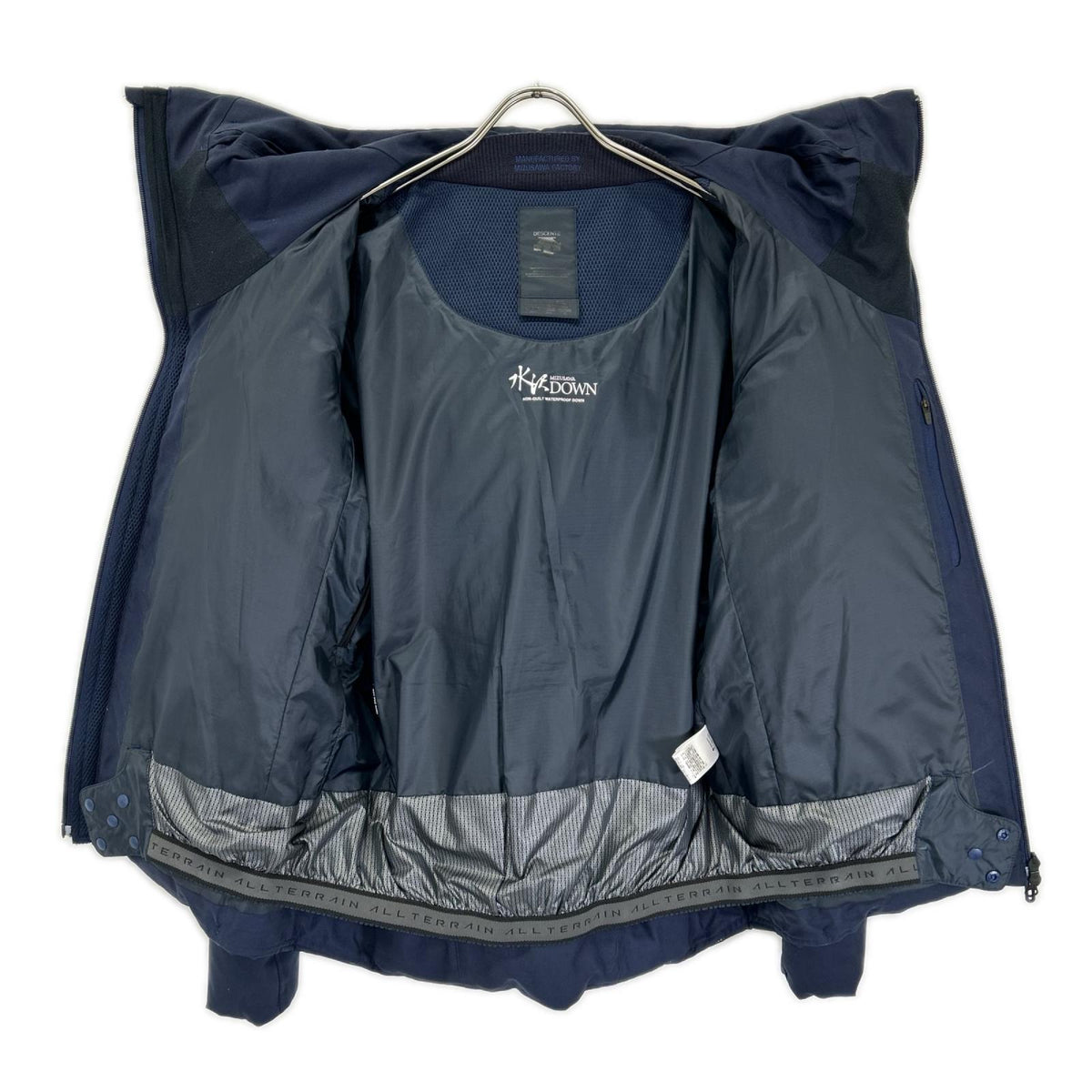 DESCENTE デサント 【水沢ダウン×EDIFICE別注】DOR-G9115 ネイビー オルテライン マウンテニア フーデッドダウンジャケット コート