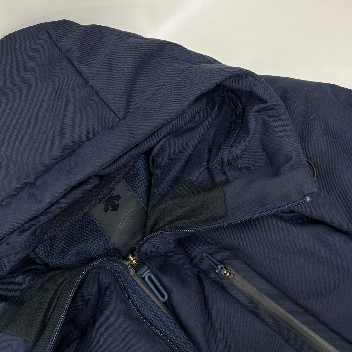 DESCENTE デサント 【水沢ダウン×EDIFICE別注】DOR-G9115 ネイビー オルテライン マウンテニア フーデッドダウンジャケット コート