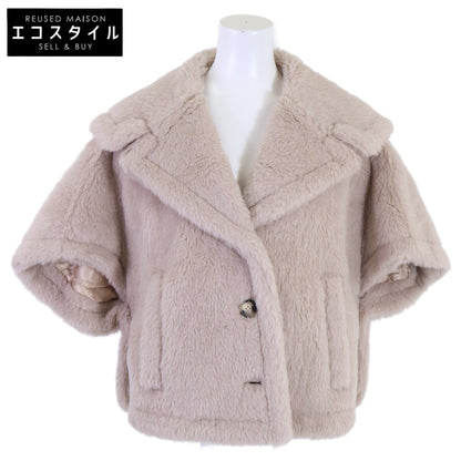 Max Mara マックスマーラ 【美品/国内正規】23473601376 CAMBUSA アルパカ/シルク混 テディベア ケープ ジャケット