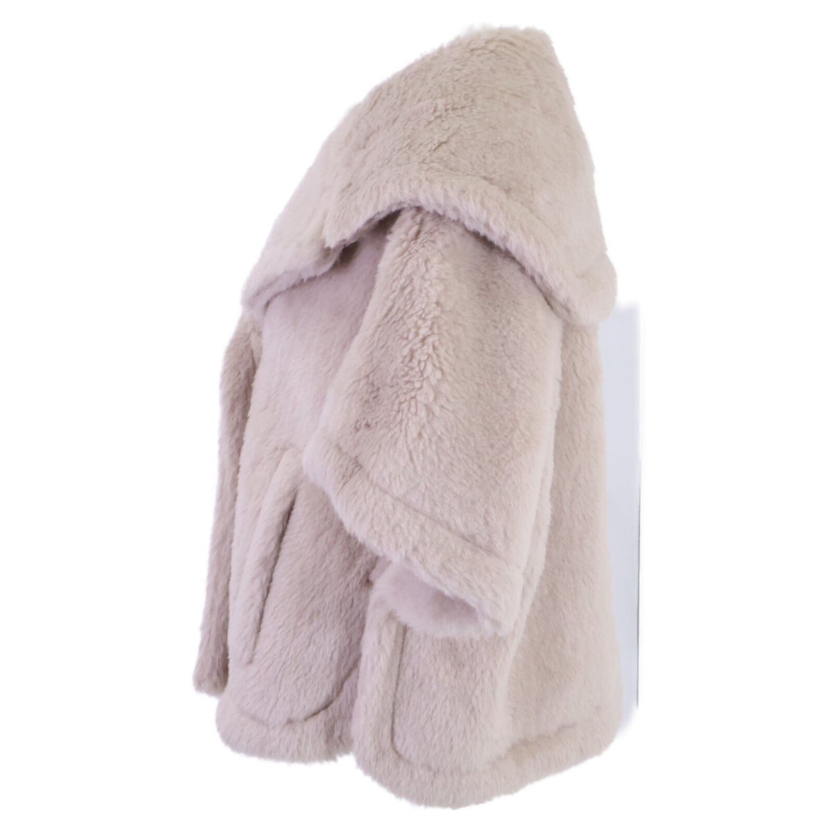 Max Mara マックスマーラ 【美品/国内正規】23473601376 CAMBUSA アルパカ/シルク混 テディベア ケープ ジャケット