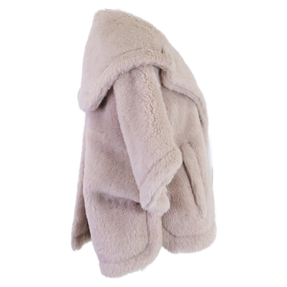 Max Mara マックスマーラ 【美品/国内正規】23473601376 CAMBUSA アルパカ/シルク混 テディベア ケープ ジャケット