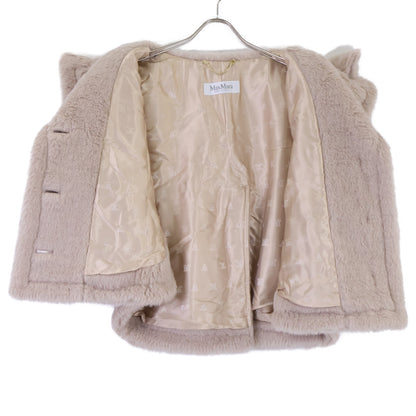Max Mara マックスマーラ 【美品/国内正規】23473601376 CAMBUSA アルパカ/シルク混 テディベア ケープ ジャケット