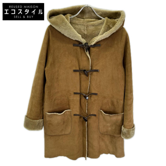 Unknown LONDON アンノウン 【Demi-Luxe BEAMS別注】ブラウン ムートン トグルボタン ダッフルコート コート