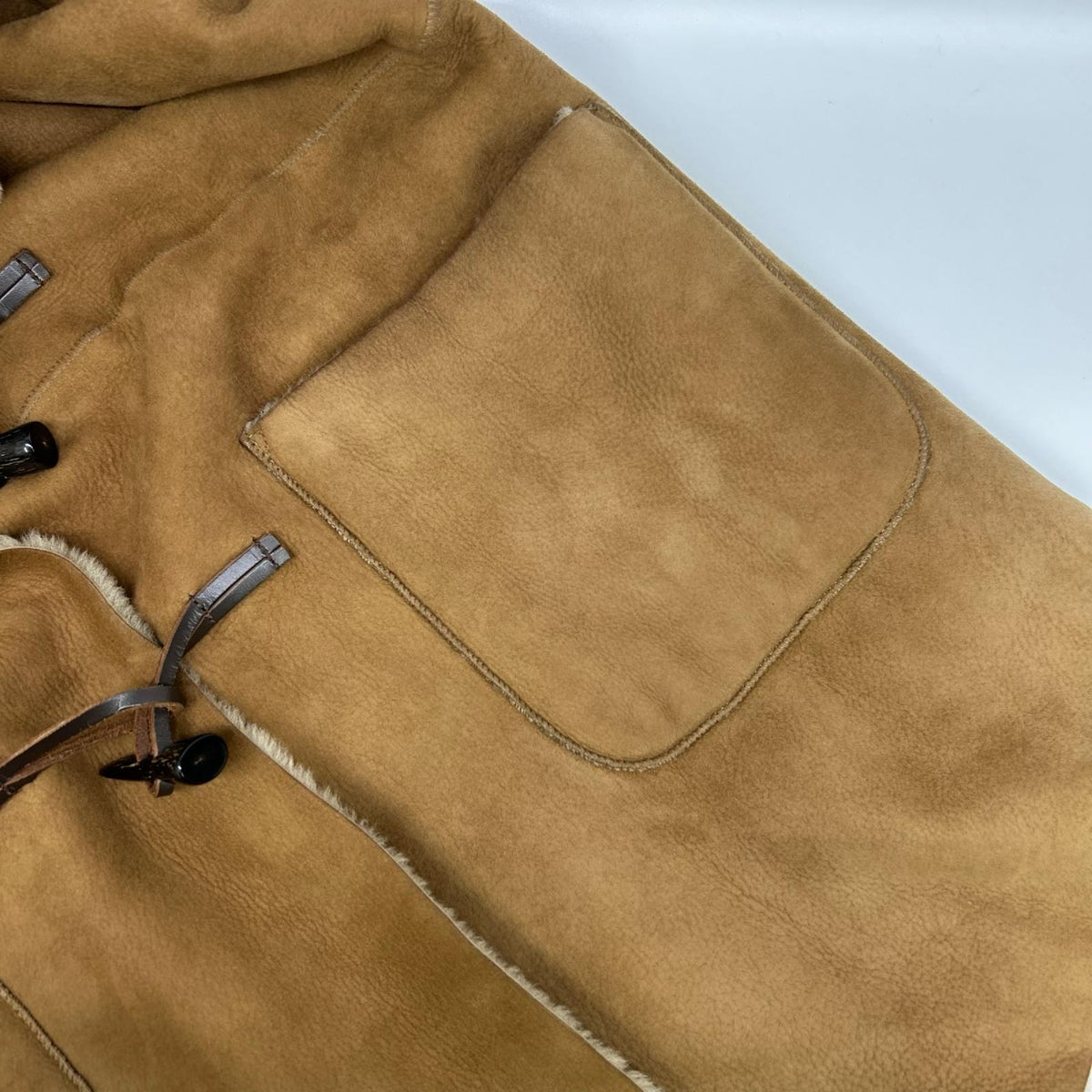 Unknown LONDON アンノウン 【Demi-Luxe BEAMS別注】ブラウン ムートン トグルボタン ダッフルコート コート