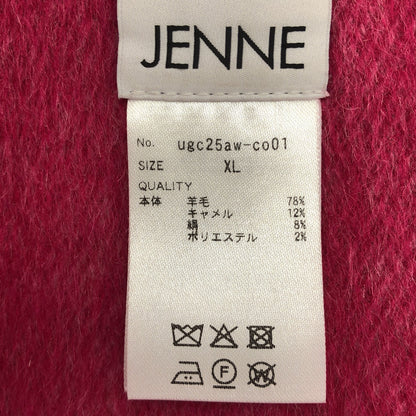 JENNE ジェンヌ マゼンタ リバーウールシルクコート トップス