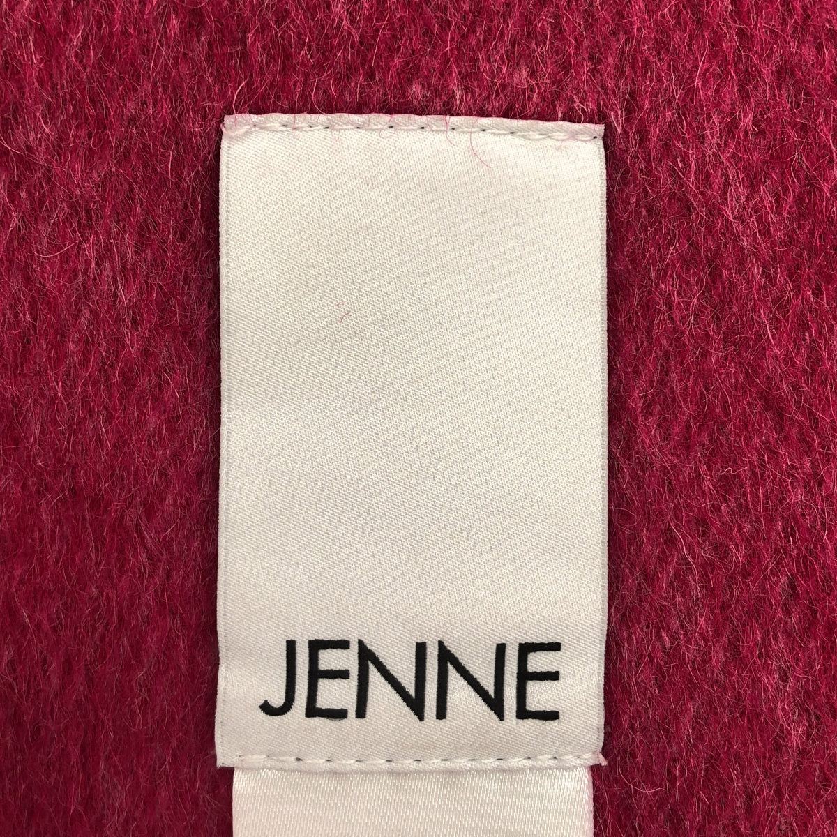 JENNE ジェンヌ マゼンタ リバーウールシルクコート トップス