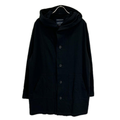 REGULATION Yohji Yamamoto レギュレーション ヨウジヤマモト HW-T55-074 26年 ブラック 40/20 MINI FRENCH TERRY HOODED COAT フーデットコート ジャケット