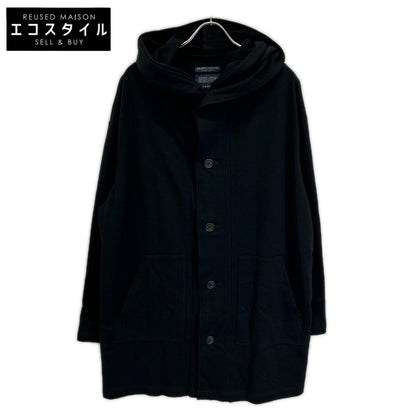 REGULATION Yohji Yamamoto レギュレーション ヨウジヤマモト HW-T55-074 26年 ブラック 40/20 MINI FRENCH TERRY HOODED COAT フーデットコート ジャケット