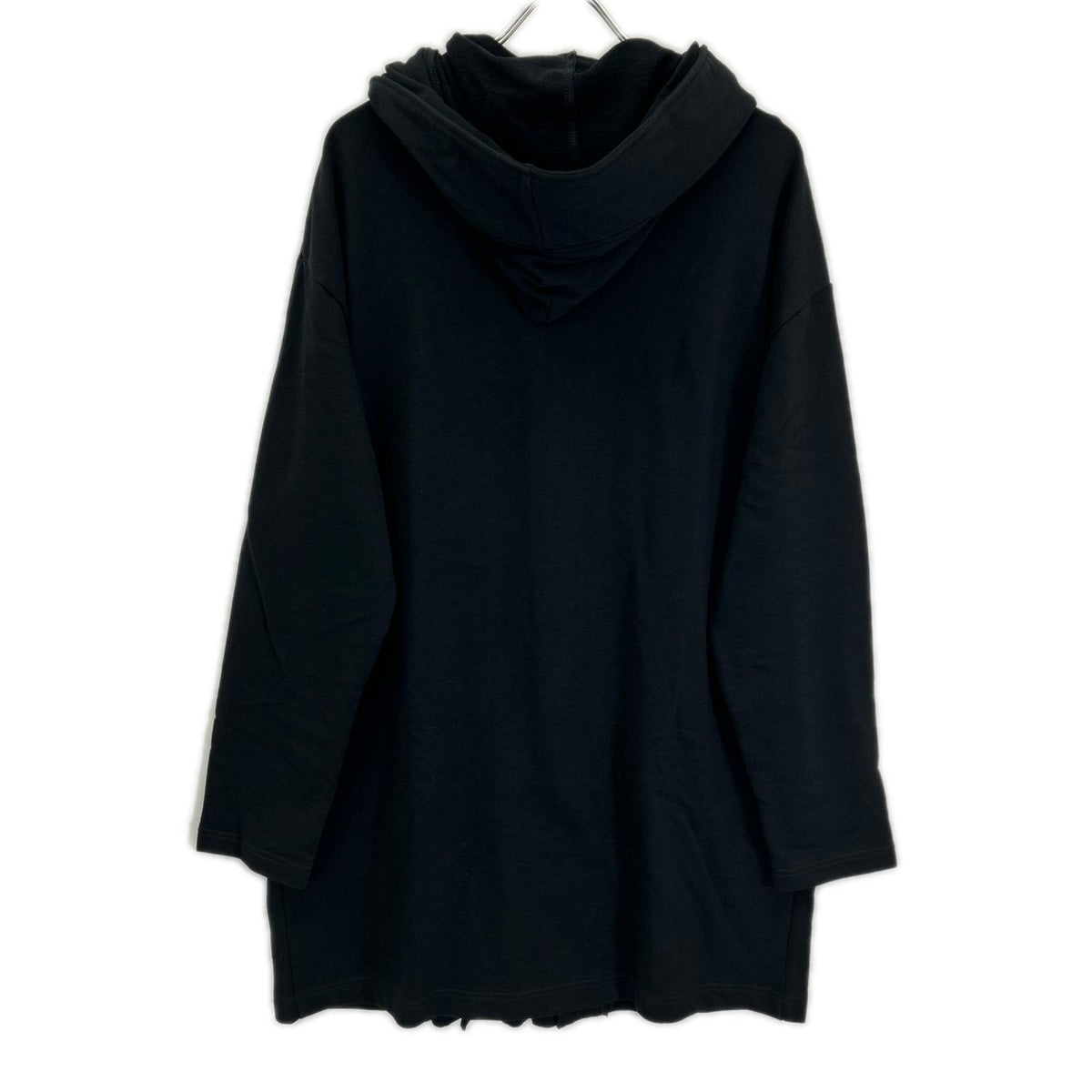 REGULATION Yohji Yamamoto レギュレーション ヨウジヤマモト HW-T55-074 26年 ブラック 40/20 MINI FRENCH TERRY HOODED COAT フーデットコート ジャケット