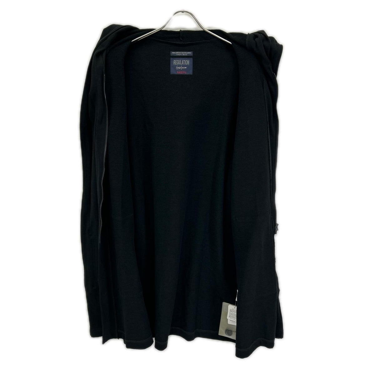 REGULATION Yohji Yamamoto レギュレーション ヨウジヤマモト HW-T55-074 26年 ブラック 40/20 MINI FRENCH TERRY HOODED COAT フーデットコート ジャケット
