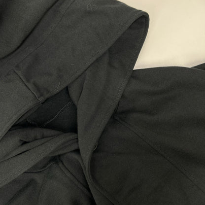 REGULATION Yohji Yamamoto レギュレーション ヨウジヤマモト HW-T55-074 26年 ブラック 40/20 MINI FRENCH TERRY HOODED COAT フーデットコート ジャケット