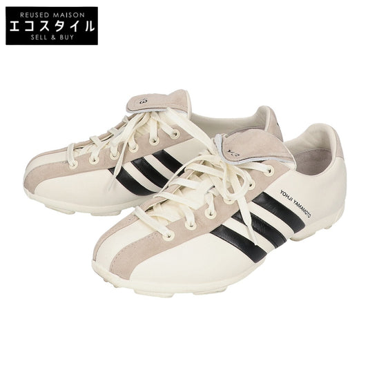 Y-3 ワイスリー 【美品/25年製】KI7091 Field ストライプ オールレザー スニーカー シューズ