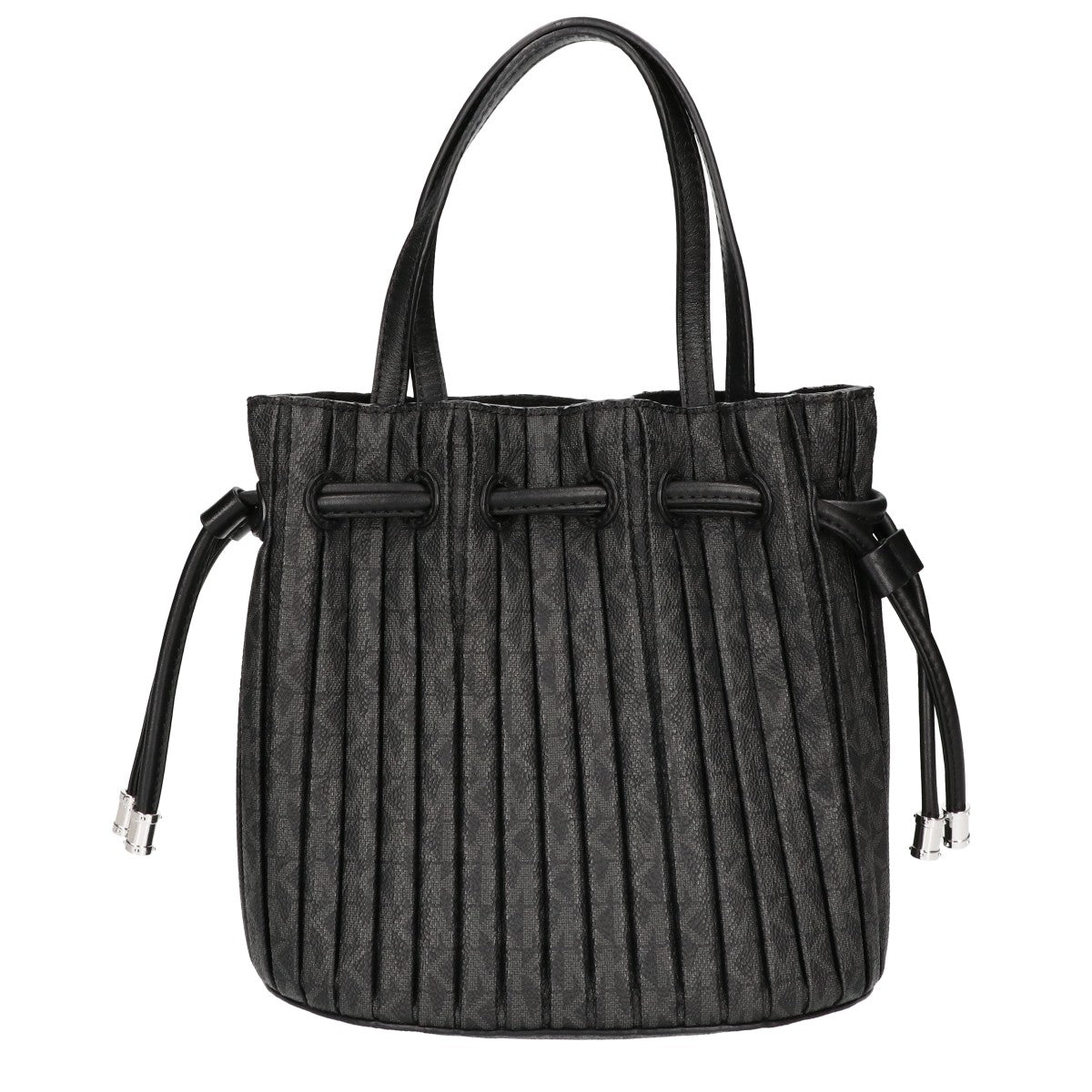 MICHAEL KORS マイケルコース 【美品】WILLA MKシグネチャー プリーツ コンバーチブル グラブトート エクストラスモール ハンドバッグ