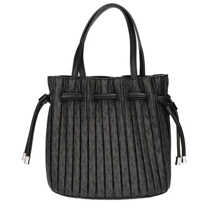 MICHAEL KORS マイケルコース 【美品】WILLA MKシグネチャー プリーツ コンバーチブル グラブトート エクストラスモール ハンドバッグ