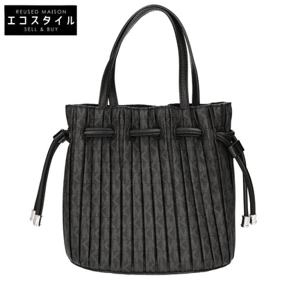 MICHAEL KORS マイケルコース 【美品】WILLA MKシグネチャー プリーツ コンバーチブル グラブトート エクストラスモール ハンドバッグ