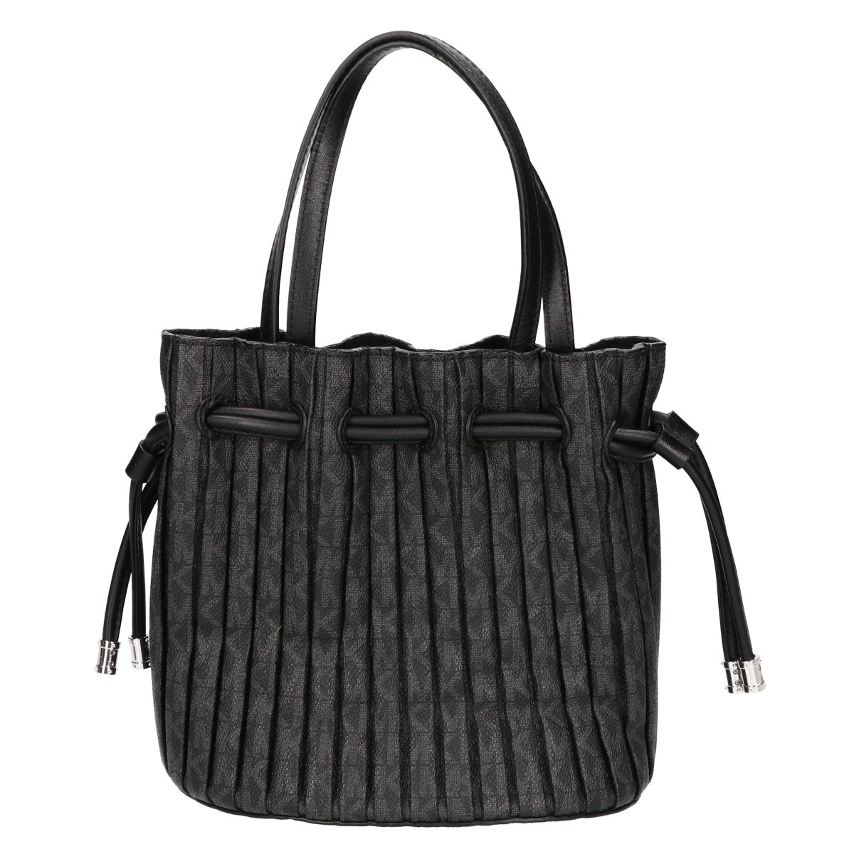 MICHAEL KORS マイケルコース 【美品】WILLA MKシグネチャー プリーツ コンバーチブル グラブトート エクストラスモール ハンドバッグ