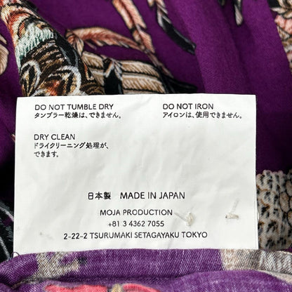 NIPOALOHA ニポアロハ パープル 伊藤若冲 GAME COCK/軍鶏 ショートスリーブシャツ トップス