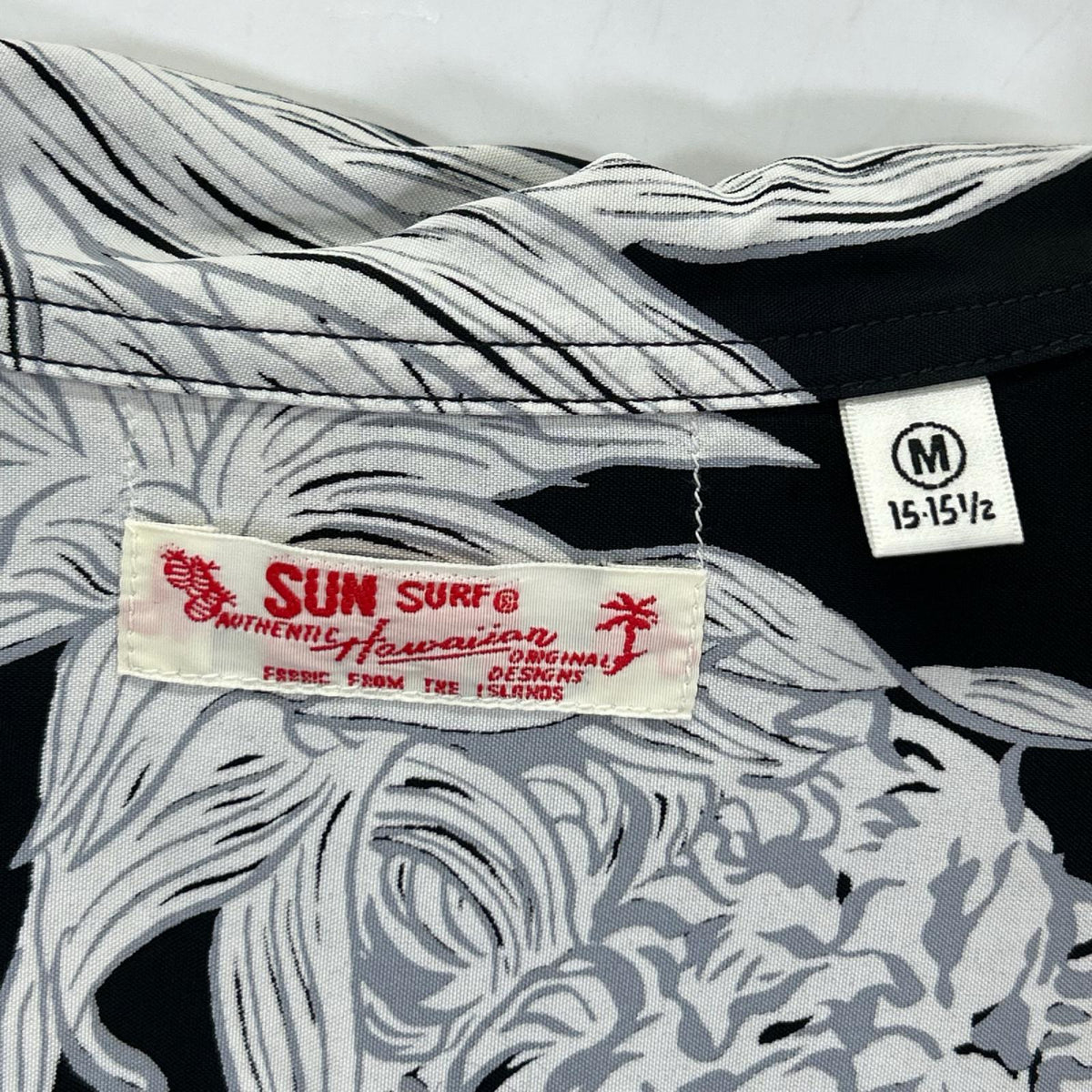 SUN SURF サンサーフ SS39413h ホワイト×ブラック ISLAND PINEAPPLE/アイランドパイナップル アロハシャツ トップス