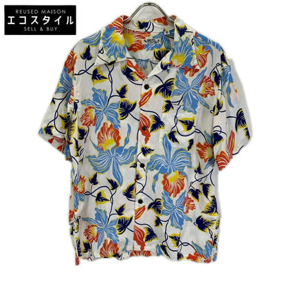 SUN SURF サンサーフ SS39217 ホワイト CATTLEYA ORCHID/カトレアオーキッド アロハシャツ トップス