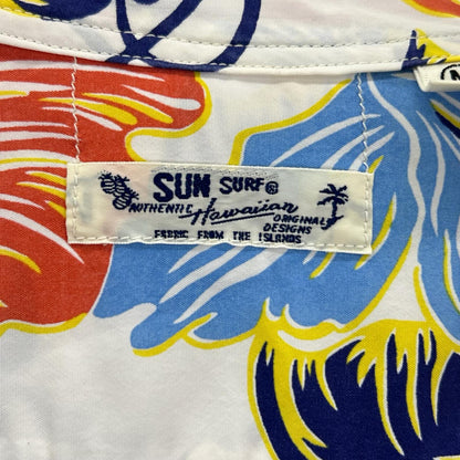 SUN SURF サンサーフ SS39217 ホワイト CATTLEYA ORCHID/カトレアオーキッド アロハシャツ トップス