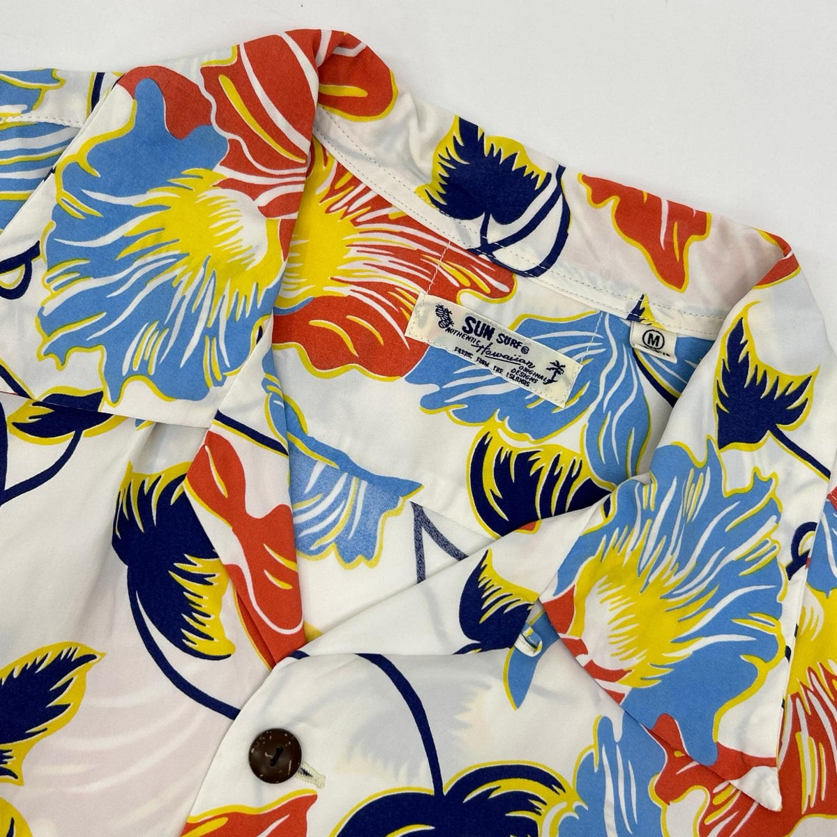 SUN SURF サンサーフ SS39217 ホワイト CATTLEYA ORCHID/カトレアオーキッド アロハシャツ トップス