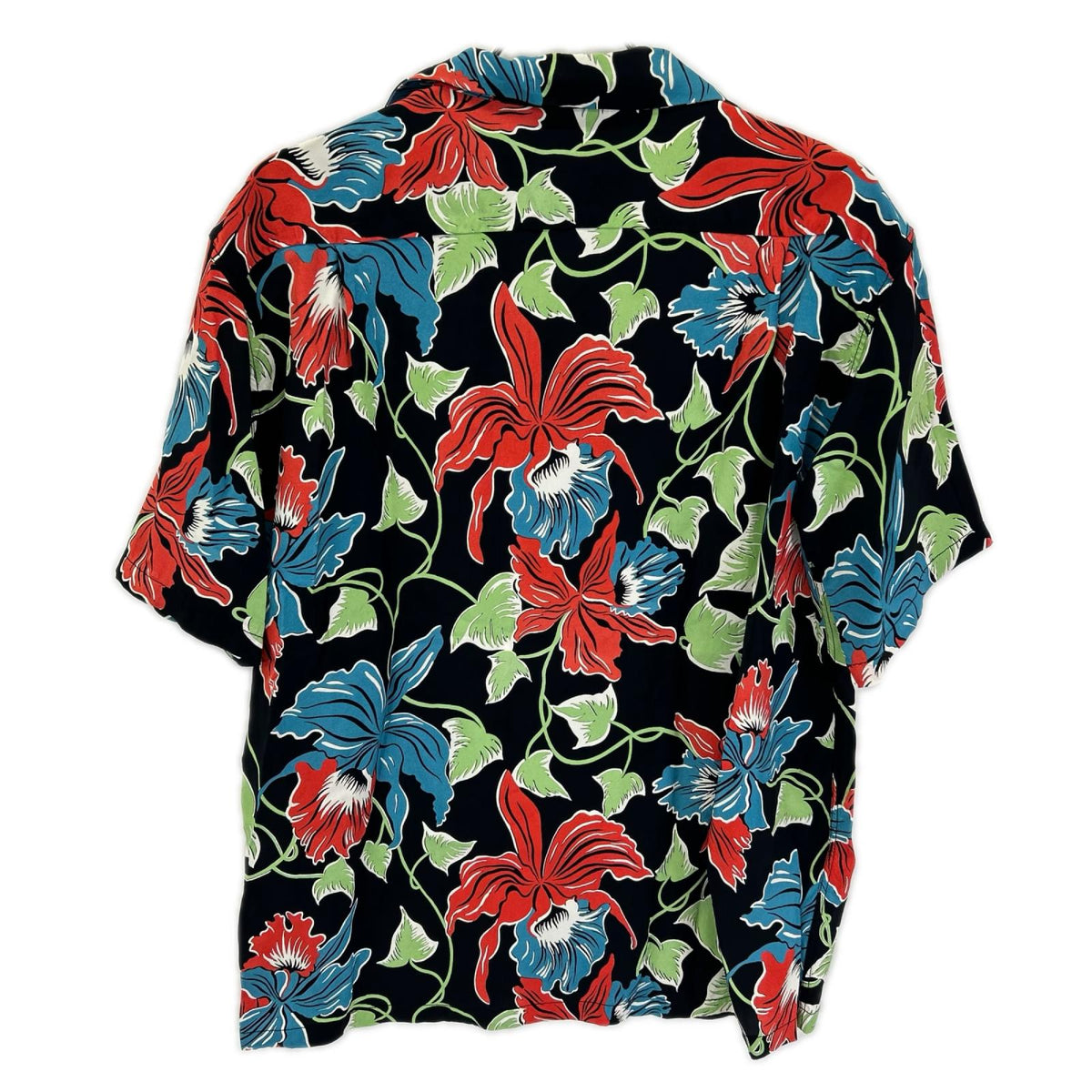 SUN SURF サンサーフ SS39217 ブラック CATTLEYA ORCHID/カトレアオーキッド アロハシャツ トップス